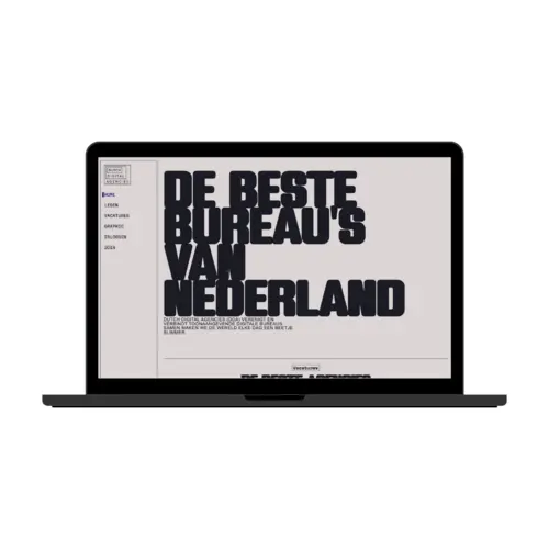 Mockup of my creative spike focused on implementing view transitions in the Dutch Digital Agencies website,